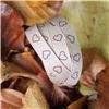 Order  Autumn Leaves Ribbon - 10mm Wine Hearts